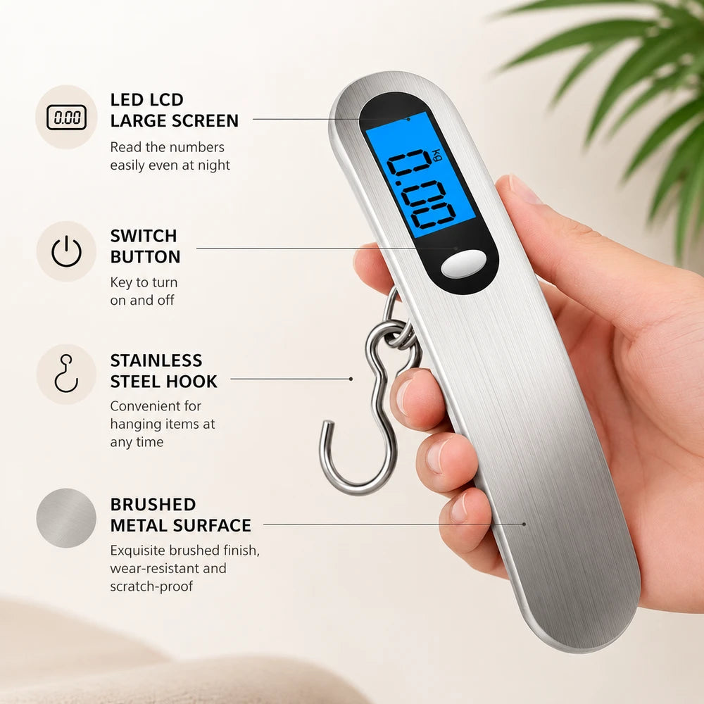 Seryfani Essentials Travel Ready Digital Luggage Scale