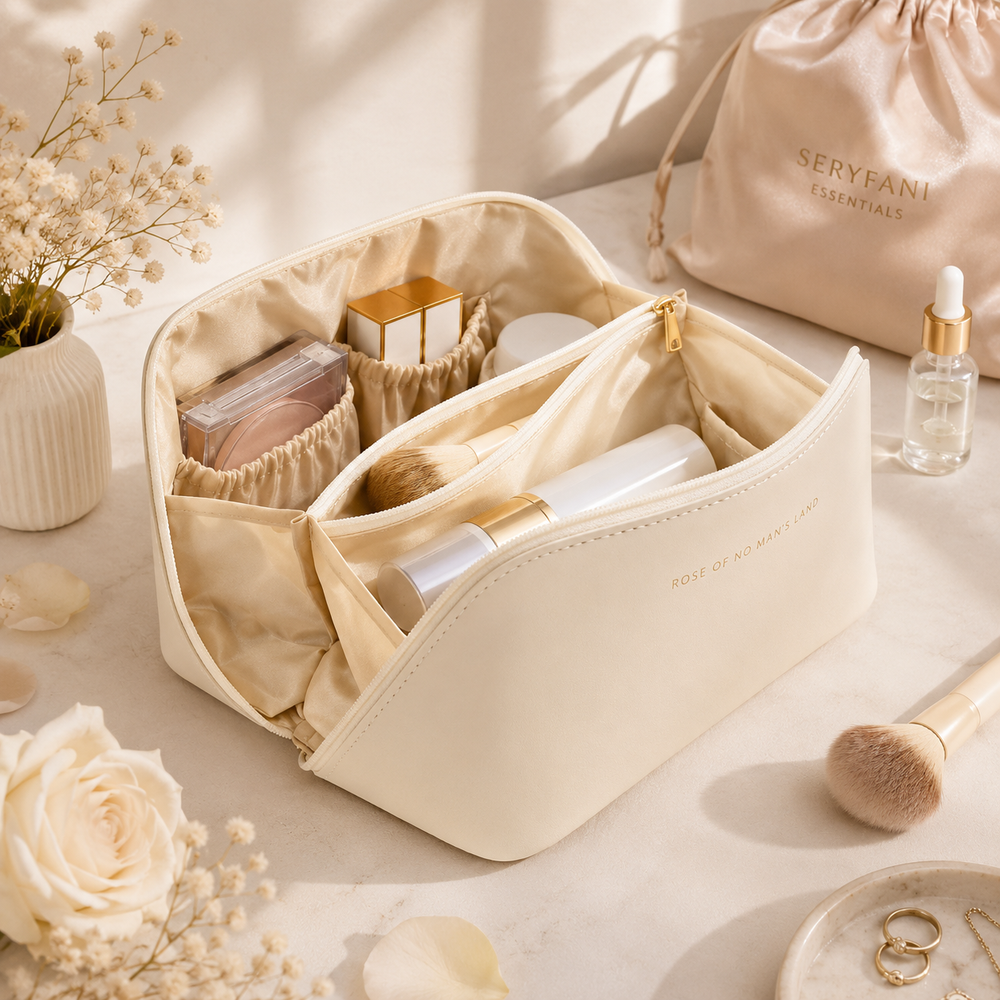 Seryfani Essentials Travel Makeup Bag